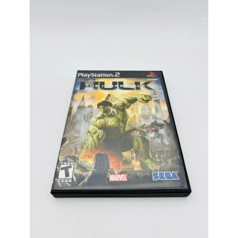 The Incredible Hulk PS2 (Sony Playstation 2, 2008) - CIB Complete Tested Works
